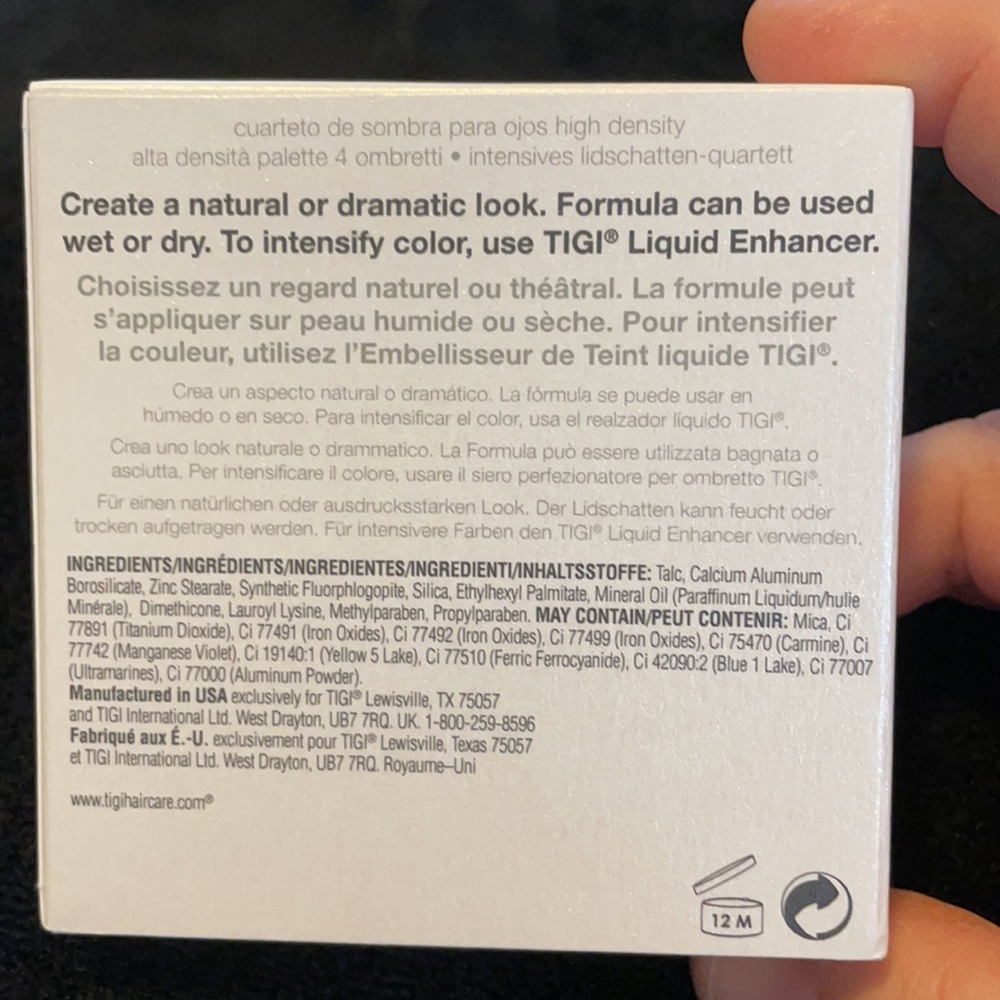 TIGI New High Density Quad Eyeshadow in Last Call - Picture 2 of 4